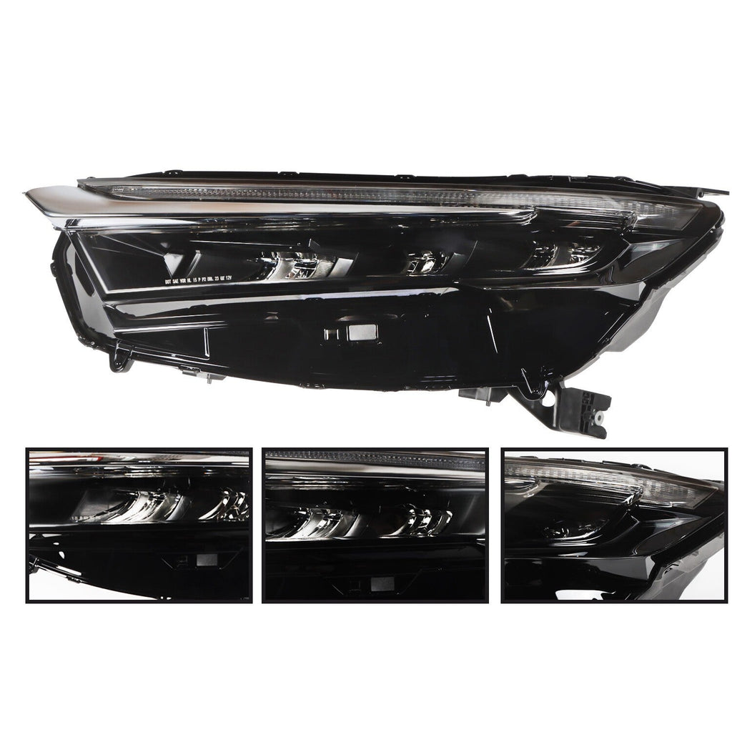 Left LED Headlight for 2023-2024 Honda CR-V Driver Side w/ Chrome Trim