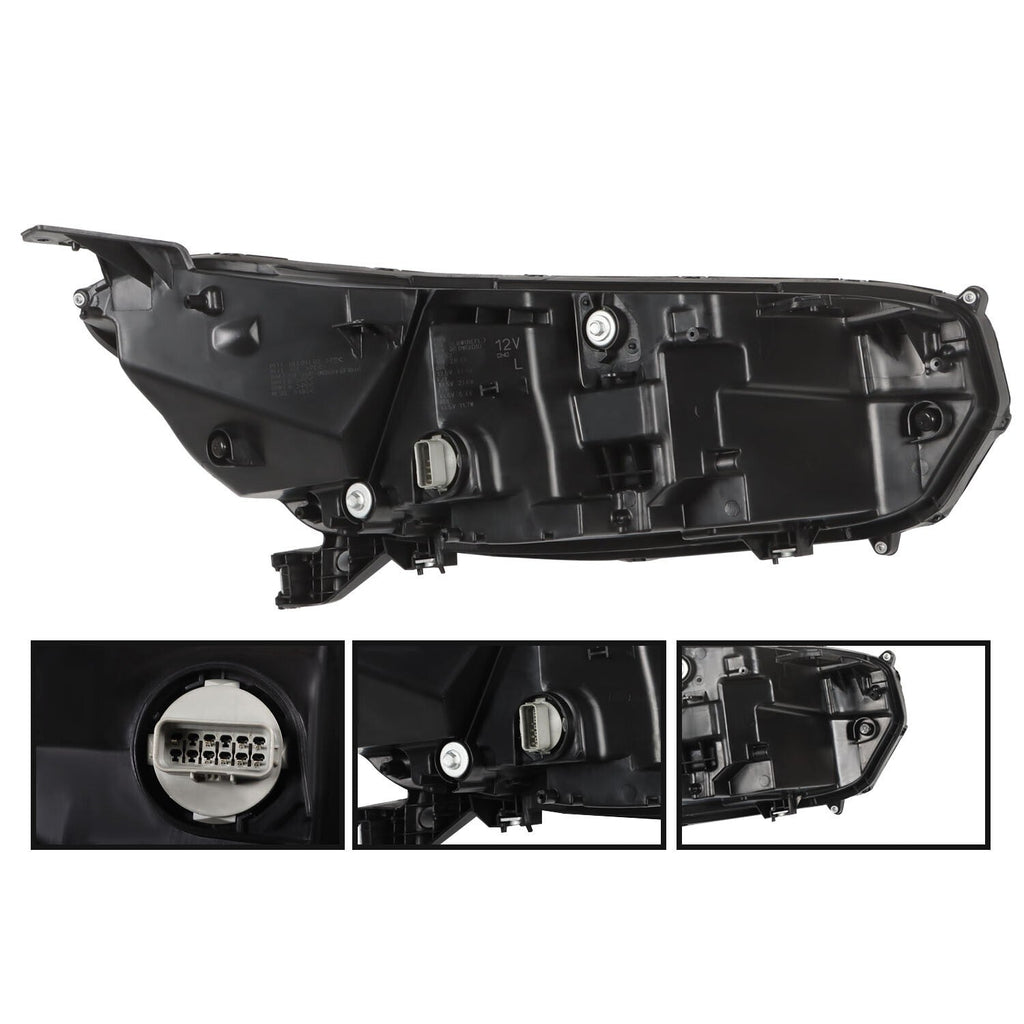 Left LED Headlight for 2023-2024 Honda CR-V Driver Side w/ Chrome Trim