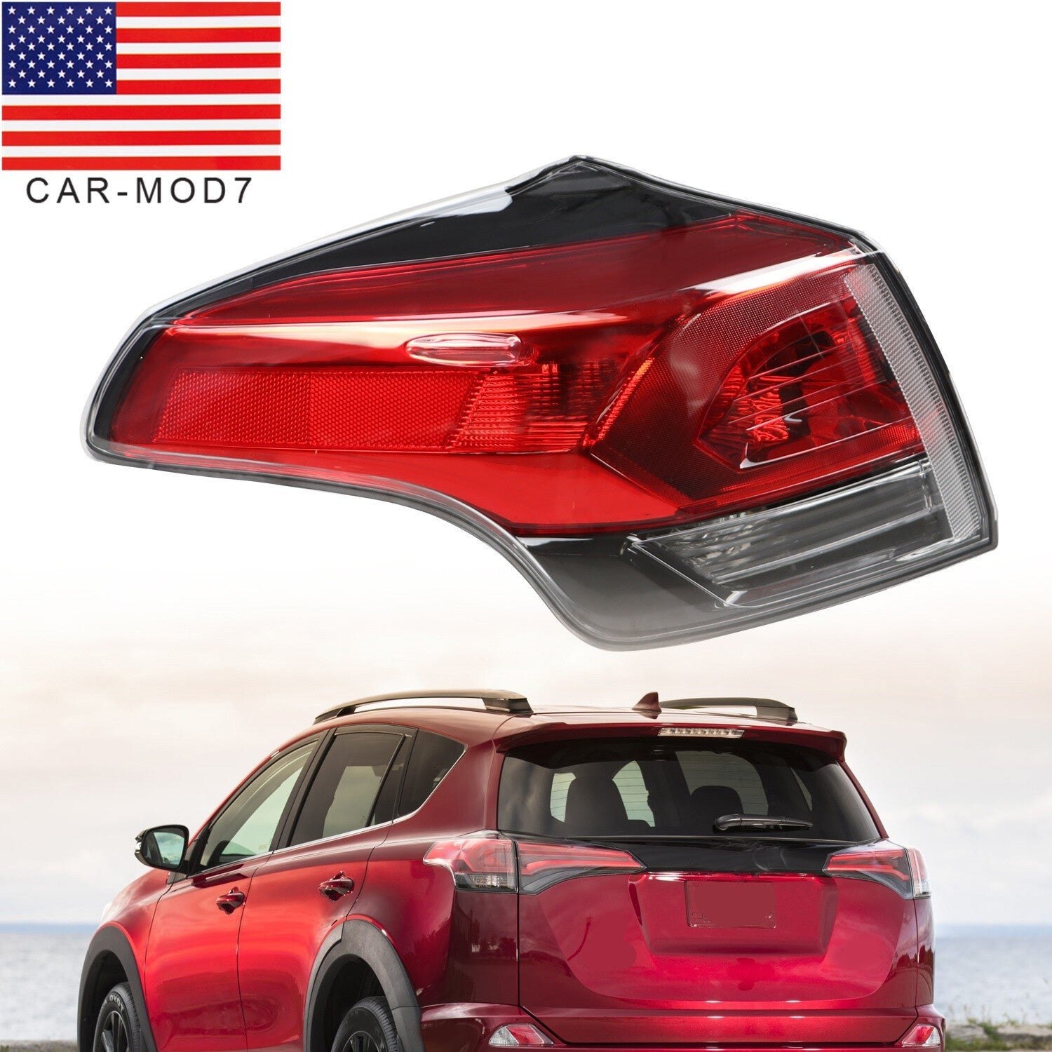 Left Rear Tail Light Brake Lamp for Toyota RAV4 2016-2018 4-Door
