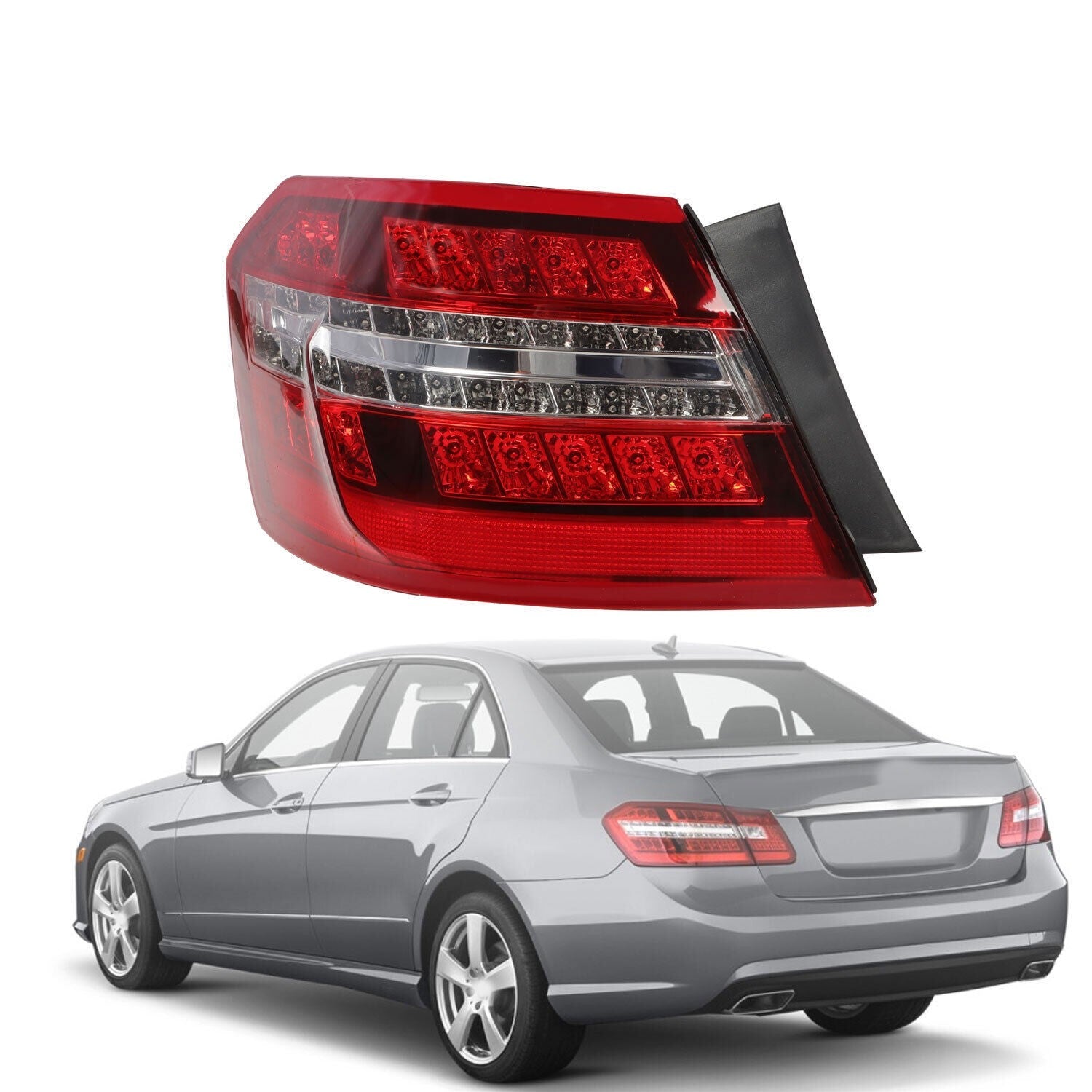 Left Rear Tail Light Driver Side for 2010-2013 Mercedes Benz E350 E550 E63 AMG