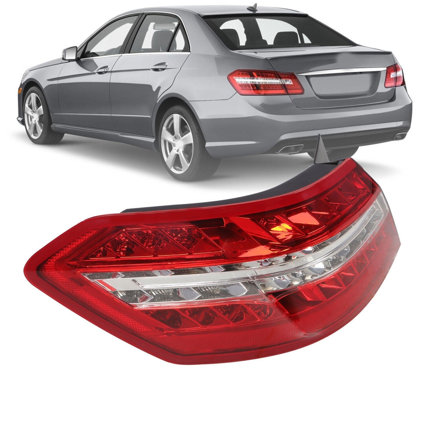 Left Rear Tail Light Driver Side for 2010-2013 Mercedes Benz E350 E550 E63 AMG