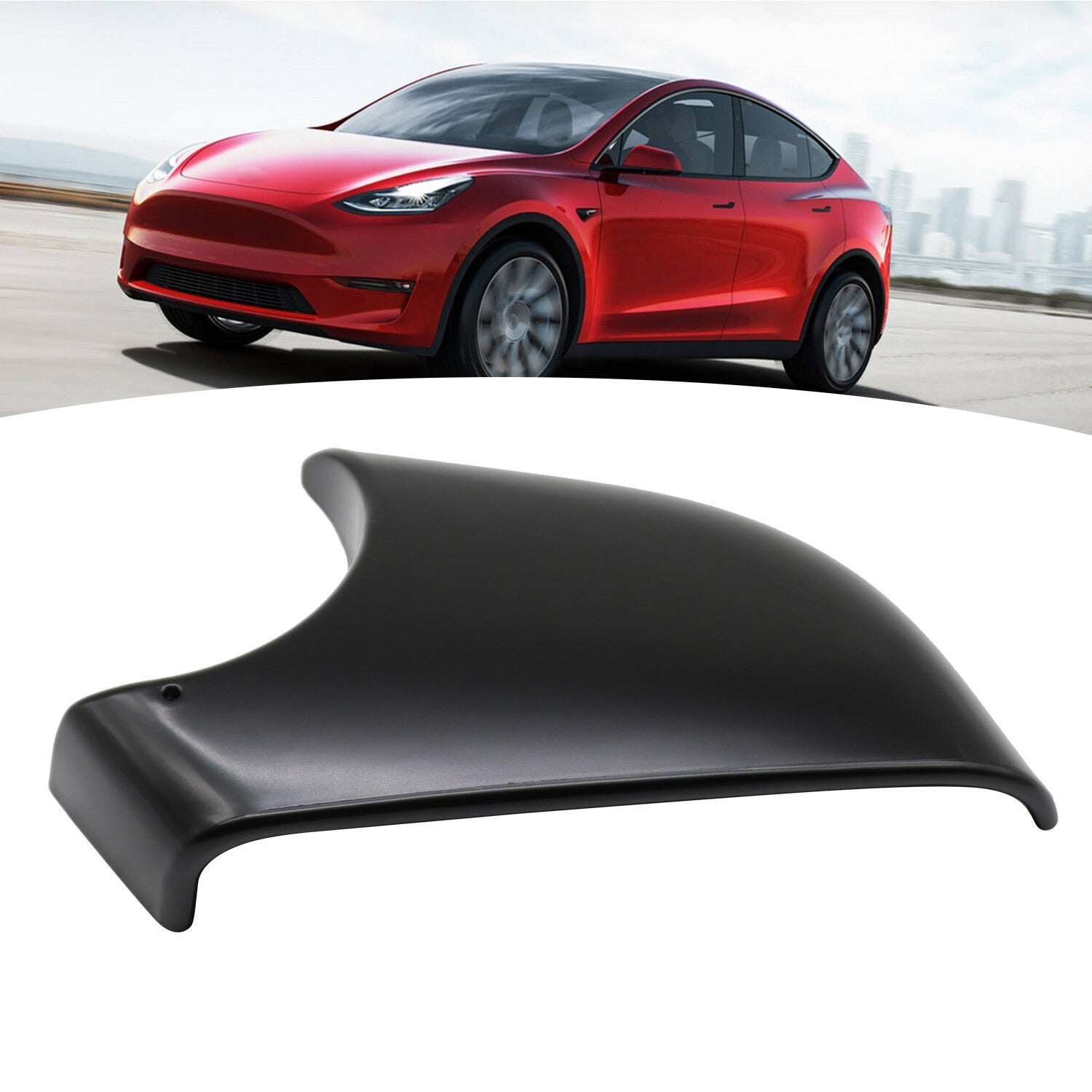 Left Driver Door Wing Mirror Cover Lower Holder Black for Tesla Model Y