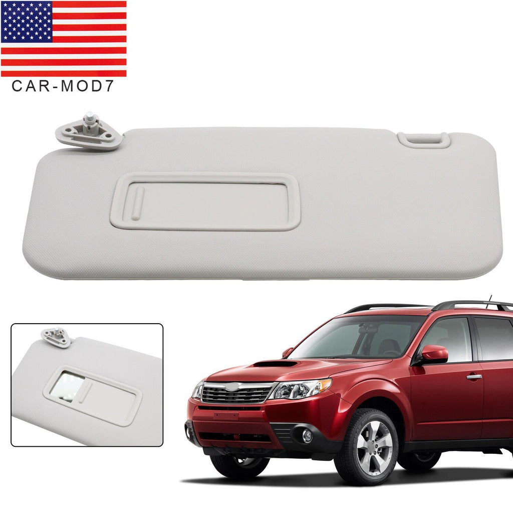 Left Gray Sun Visor w/ Mirror for Subaru Forester 2009-2013 92011SC033LO