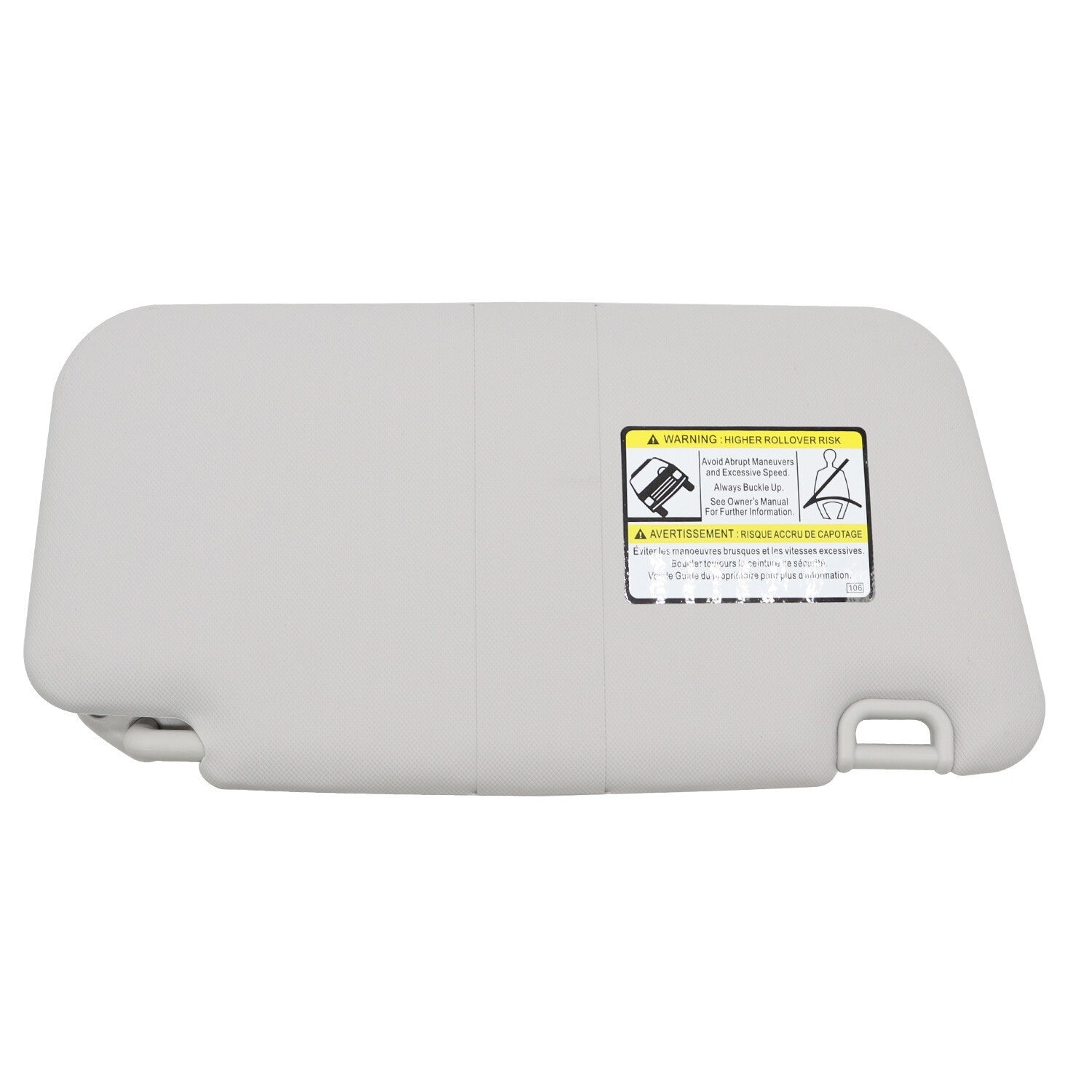 Left Gray Sun Visor w/ Mirror for Subaru Forester 2009-2013 92011SC033LO