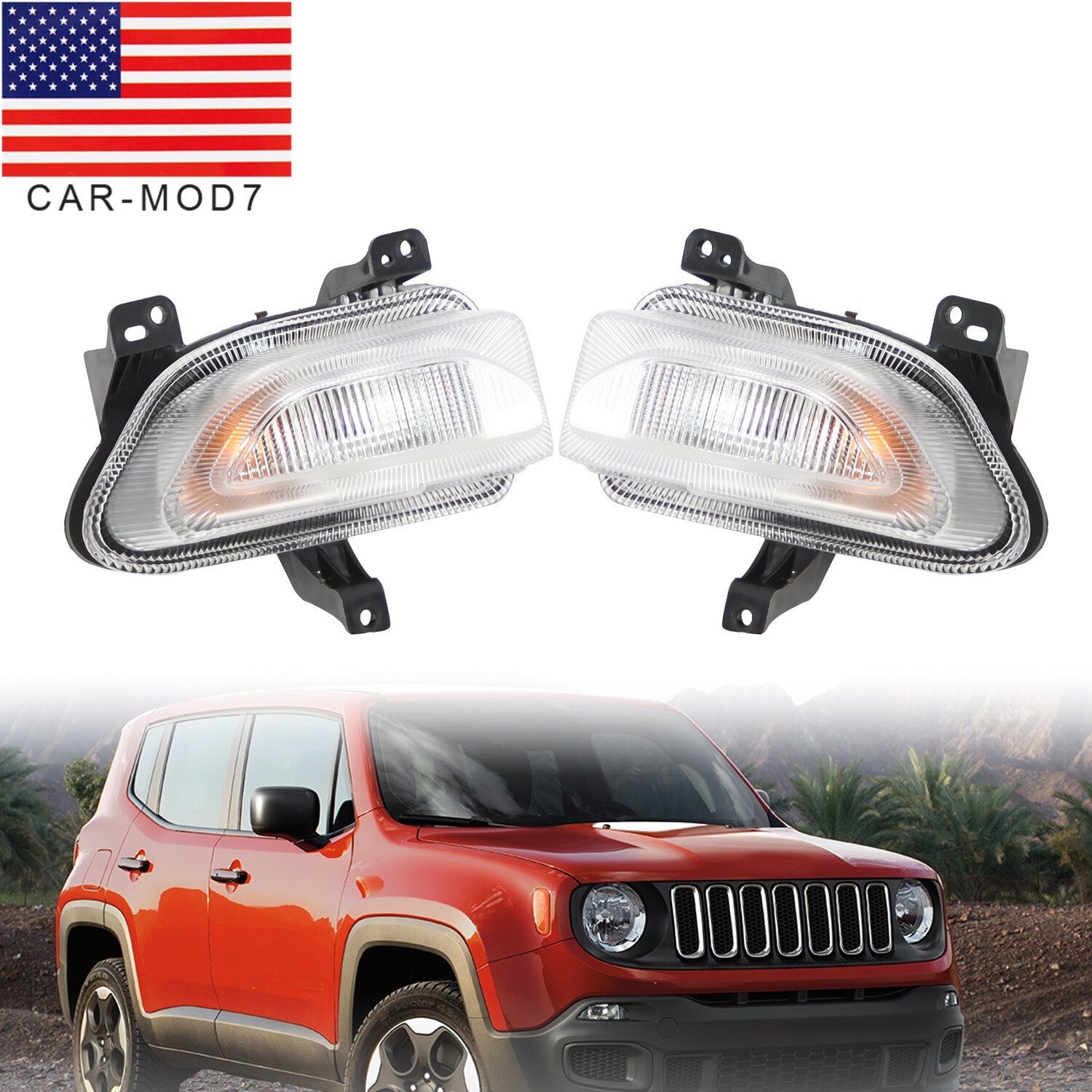 Jeep Renegade 2015-2018 Left & Right Front Turn Signal Park Lights