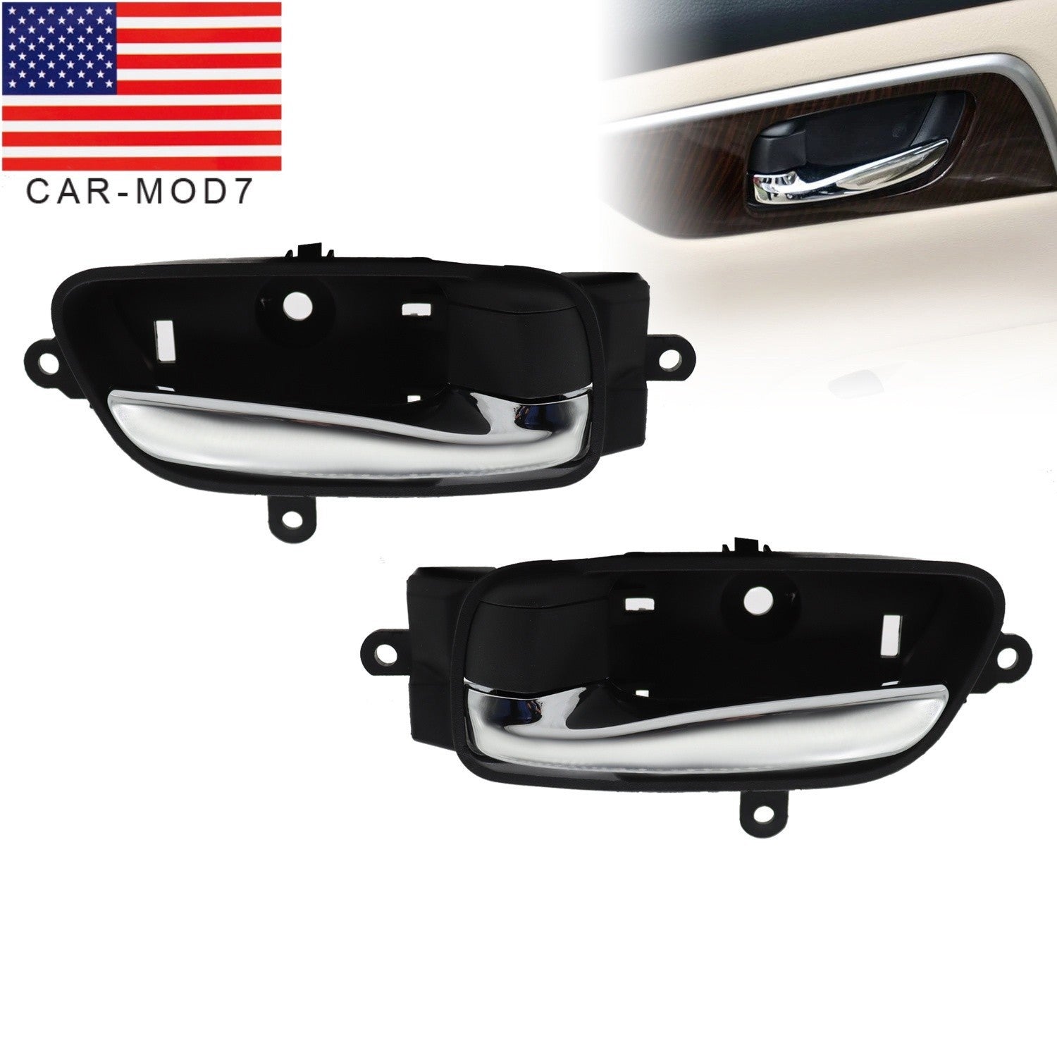 Left & Right Interior Door Handles for 2013-2018 Nissan Altima Pathfinder