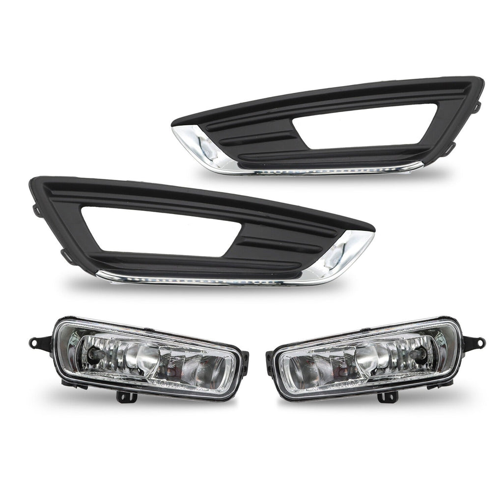 Left & Right Bumper Fog Lights Driving Lamps for 2015-2018 Ford Focus