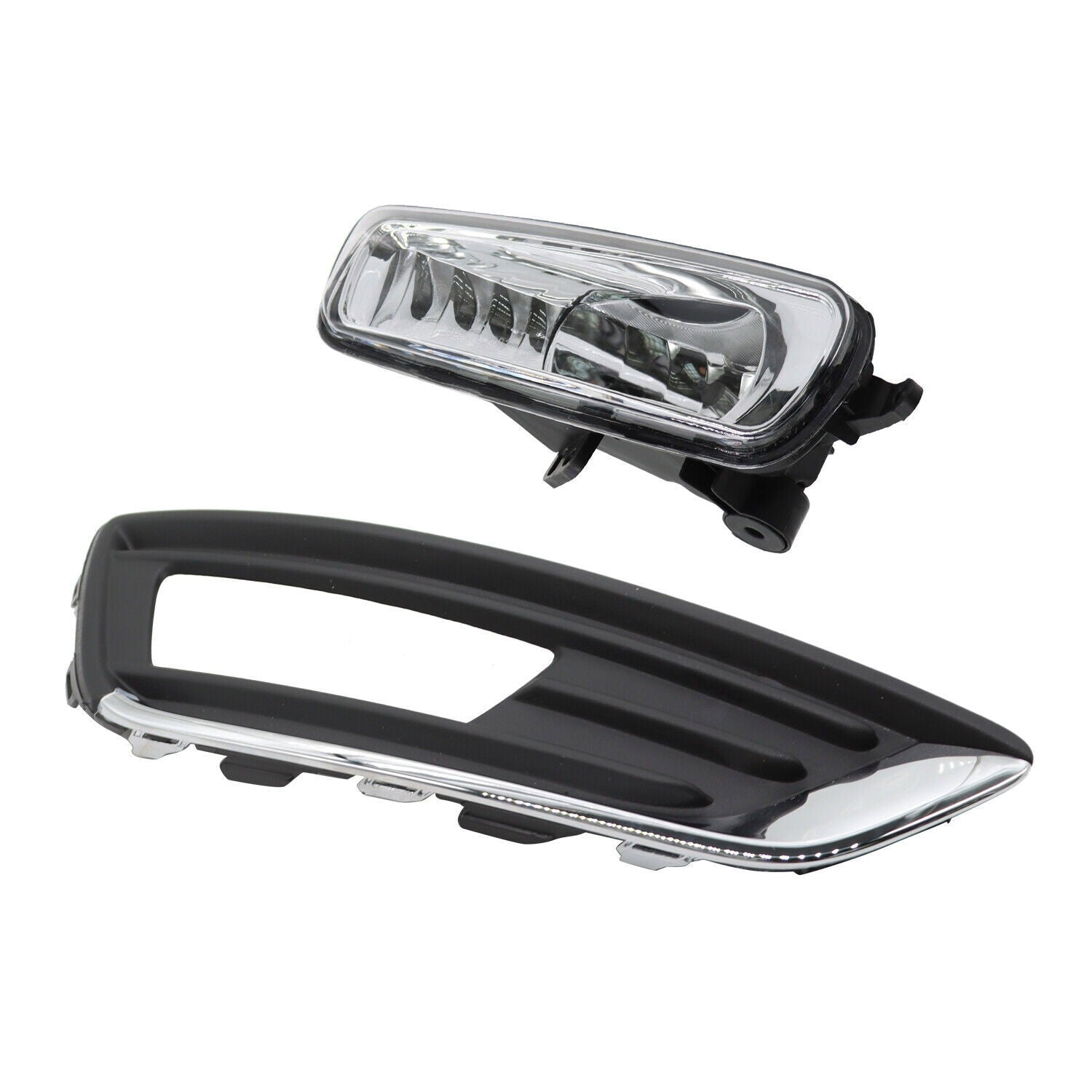 Left & Right Bumper Fog Lights Driving Lamps for 2015-2018 Ford Focus
