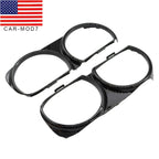 Front Headlight Bezel Trim Set LH & RH for 2015-2021 Dodge Challenger