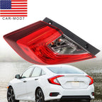 LH Driver Side Tail Light 2016-21 Honda Civic Outer Rear Lamp Assembly