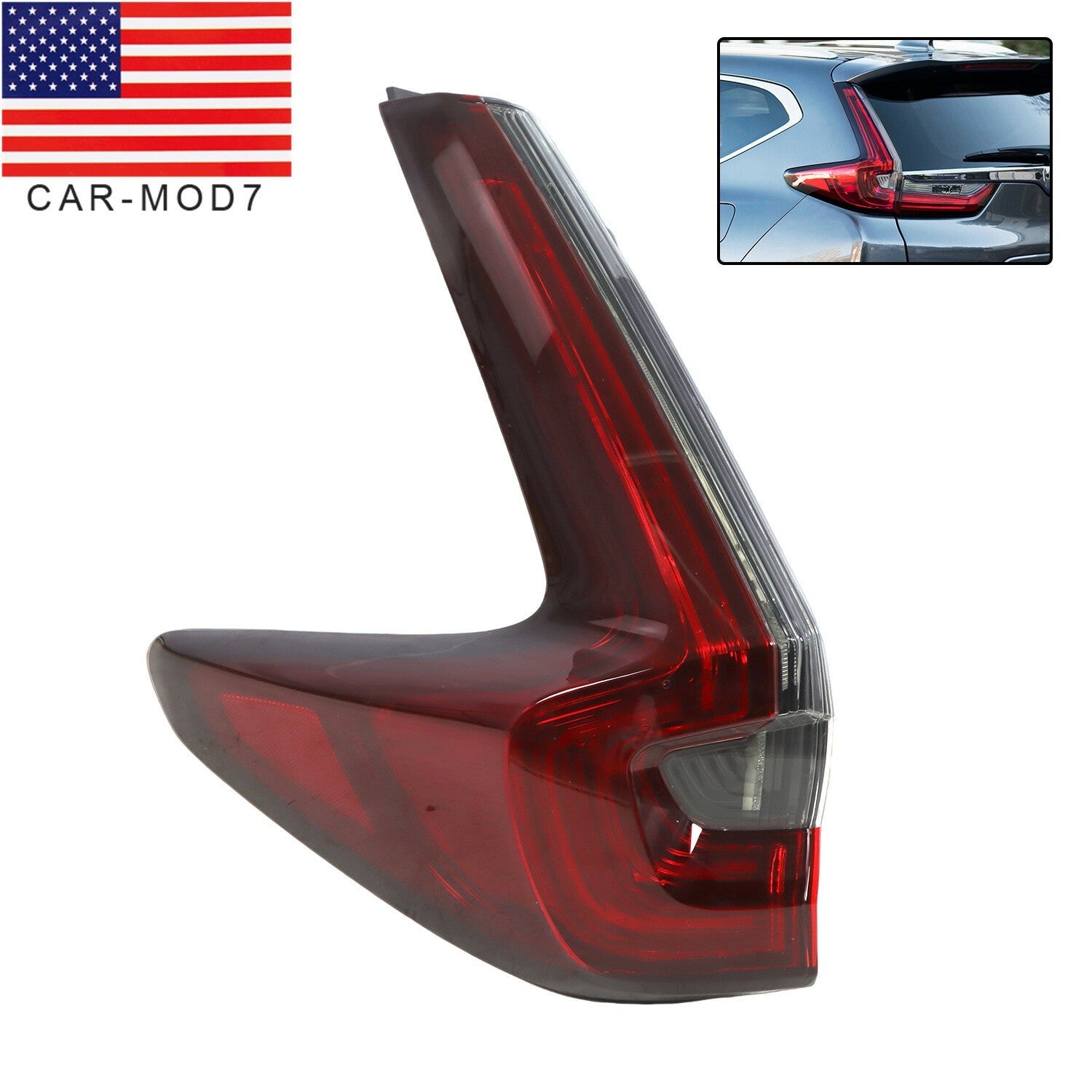 LH Driver Side LED Tail Light Rear Lamp for 20-22 Honda CR-V CRV Assembly