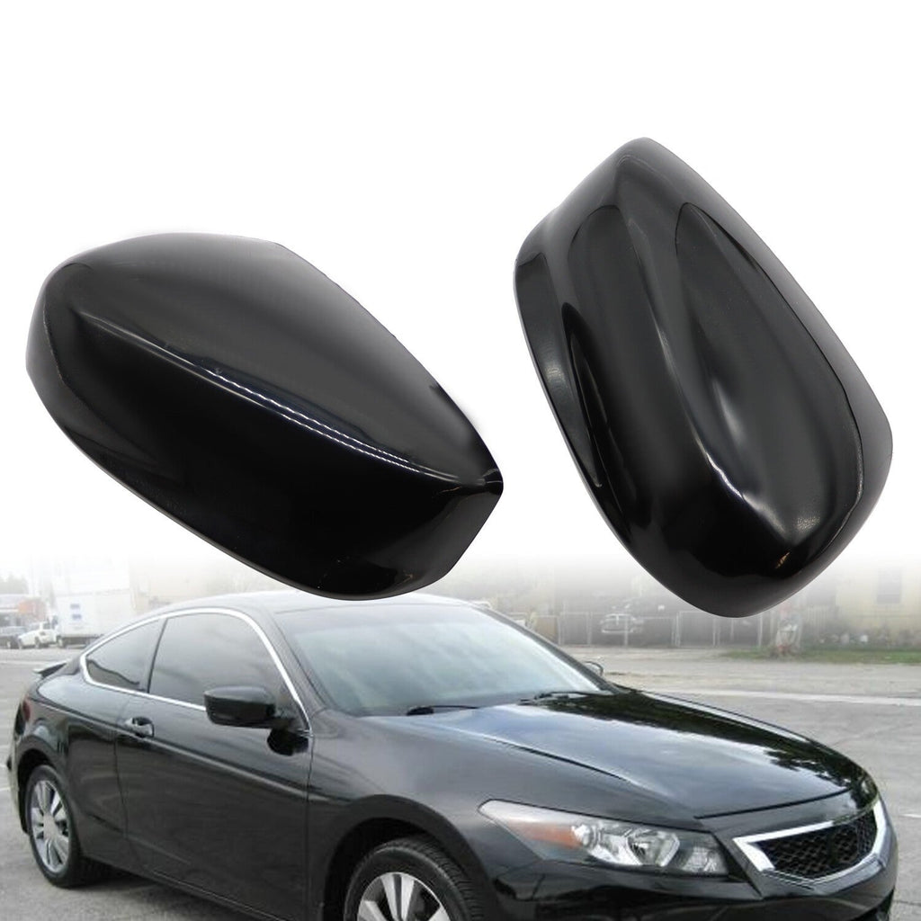 Gloss Black Left Rearview Mirror Cover Cap for Honda Accord 2008-2013