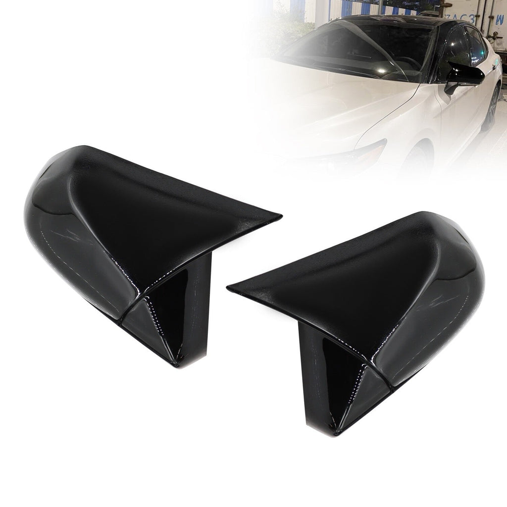 M Style Gloss Black Side Mirror Cover for Toyota Camry 2018-2023 Replacement