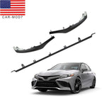 Matte Black Front Lower Trim Molding Set 3pcs for Toyota Camry SE XSE 2021-23