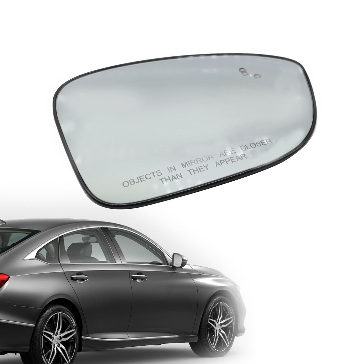 Heated Blind Spot Mirror Glass Passenger Right Side 2018-2022 Honda Accord