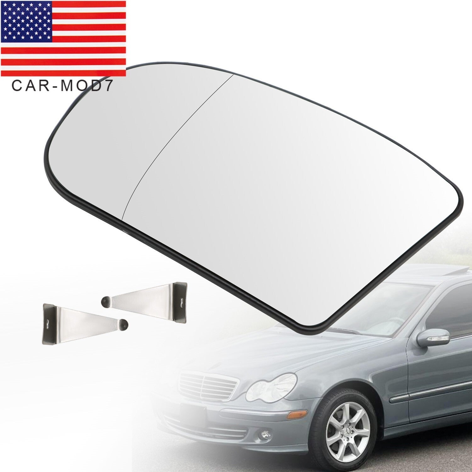 Heated Left Side Mirror Glass Driver for Mercedes E C Class 2038100121