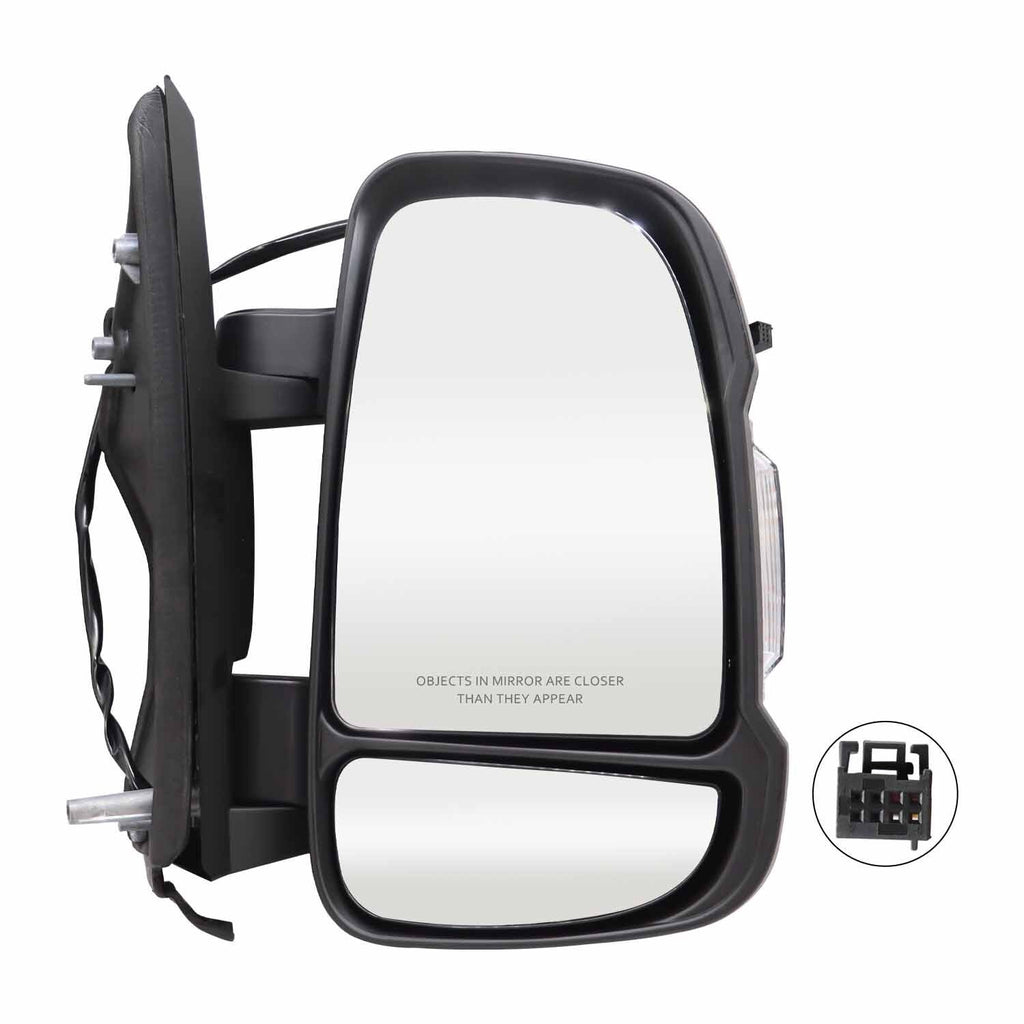 Passenger Side Mirror Manual Folding for 2014-2021 Ram ProMaster 1500-3500
