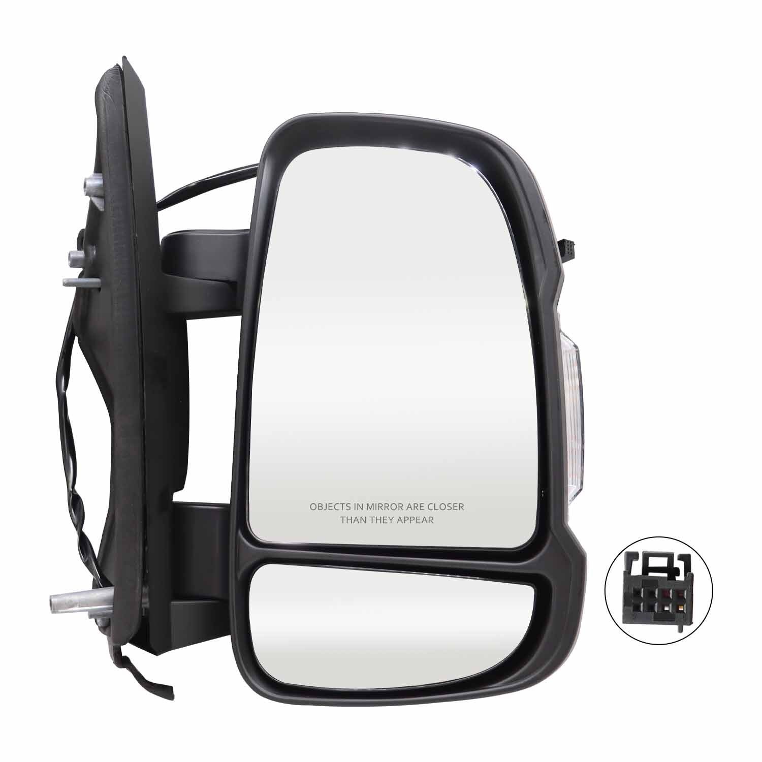 Passenger Side Mirror Manual Folding for 2014-2021 Ram ProMaster 1500-3500