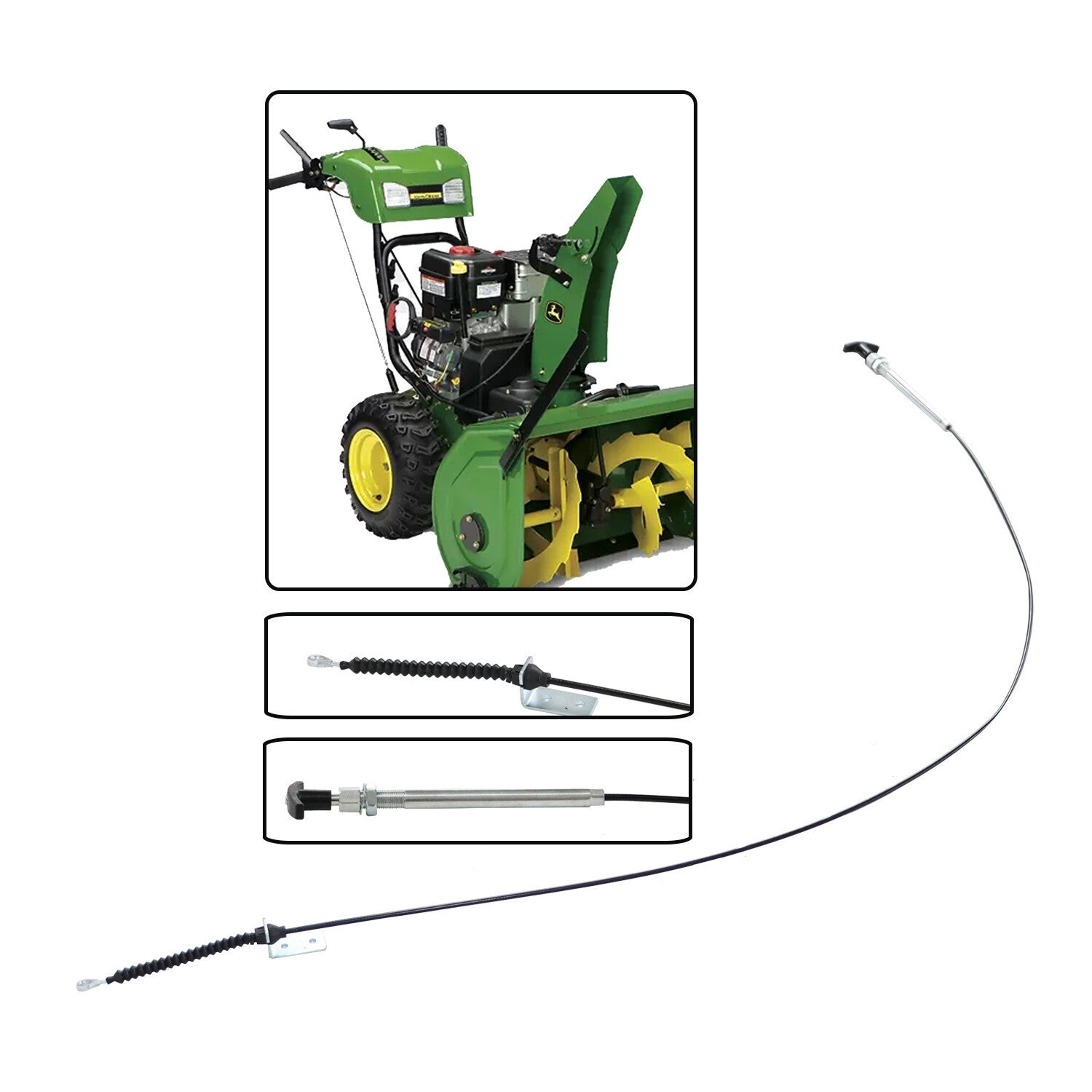 New AM134404 Chute Deflector Cable for John Deere Snow Blower Replacement