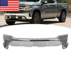 New Chrome Front Bumper for 2019-2022 Silverado 1500 with Sensor Holes