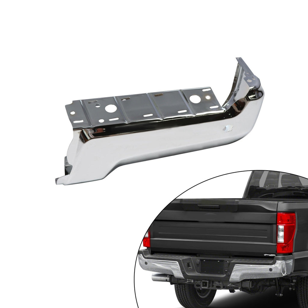 NEW Chrome Rear Right Bumper Face Bar for 2017-2022 Ford F250 F350 w/Park