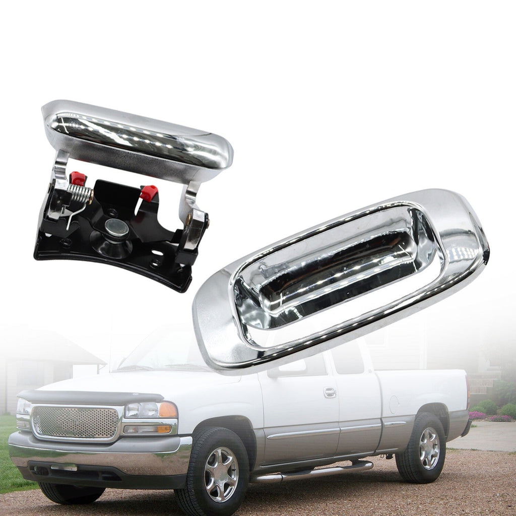 Chrome Tailgate Handle & Bezel Set for 1999-07 Chevy Silverado GMC Sierra