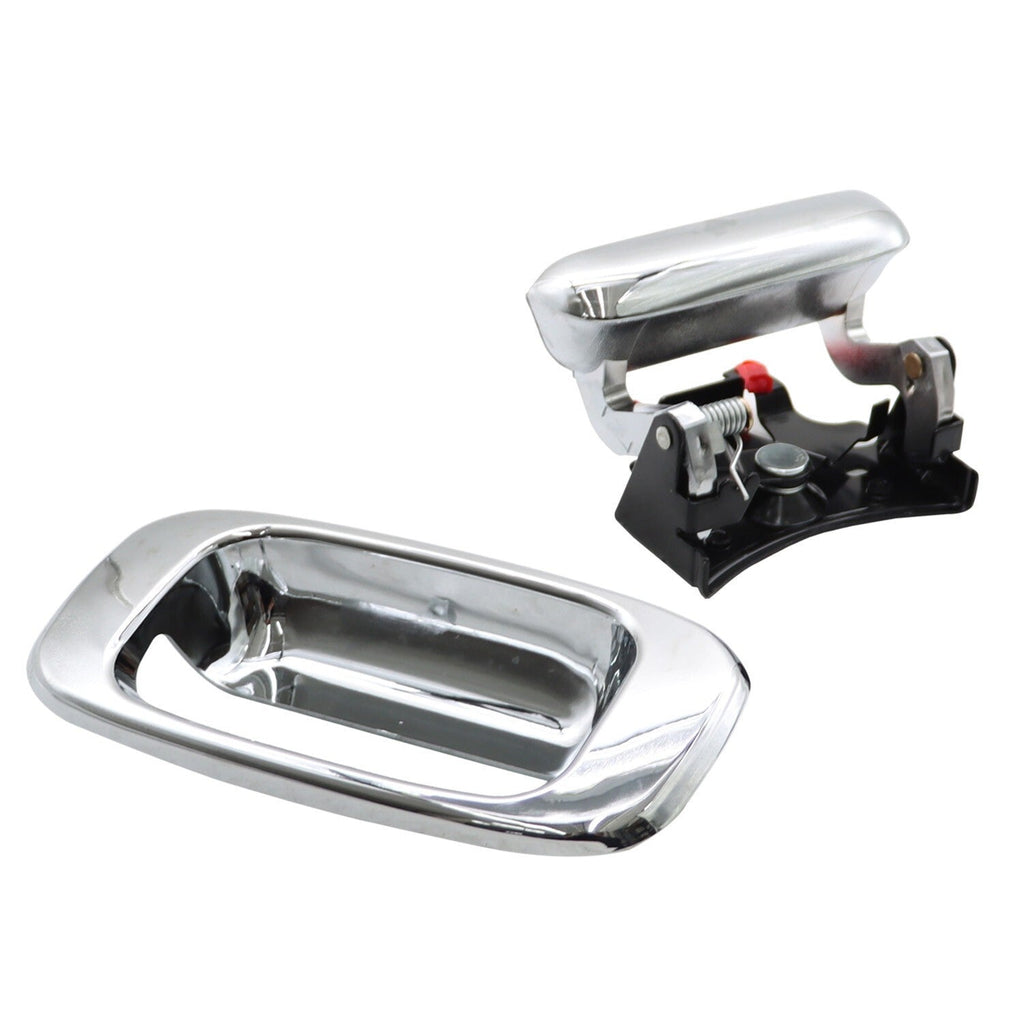 Chrome Tailgate Handle & Bezel Set for 1999-07 Chevy Silverado GMC Sierra