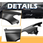 Front Passenger Right Fender for Ford Fusion 2017-2023 FO1241305C New