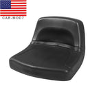 Waterproof Low Back Lawn Mower Tractor Seat Black Garden Replacement Seat