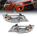 Pair LED Headlights Clear Lens LH+RH for 2010-2013 Kia Forte Koup