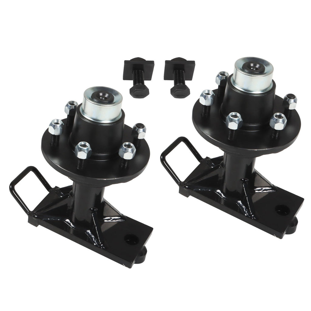 2 Pcs Shipping Container Wheels 6x5.5 Lug Bolt-On Spindle Kit Superior Quality