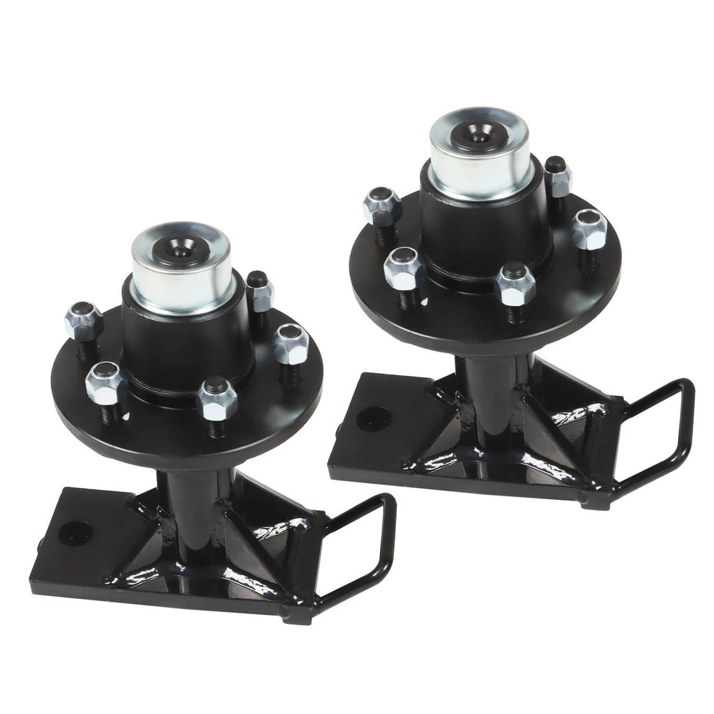2 Pcs Shipping Container Wheels 6x5.5 Lug Bolt-On Spindle Kit Superior Quality