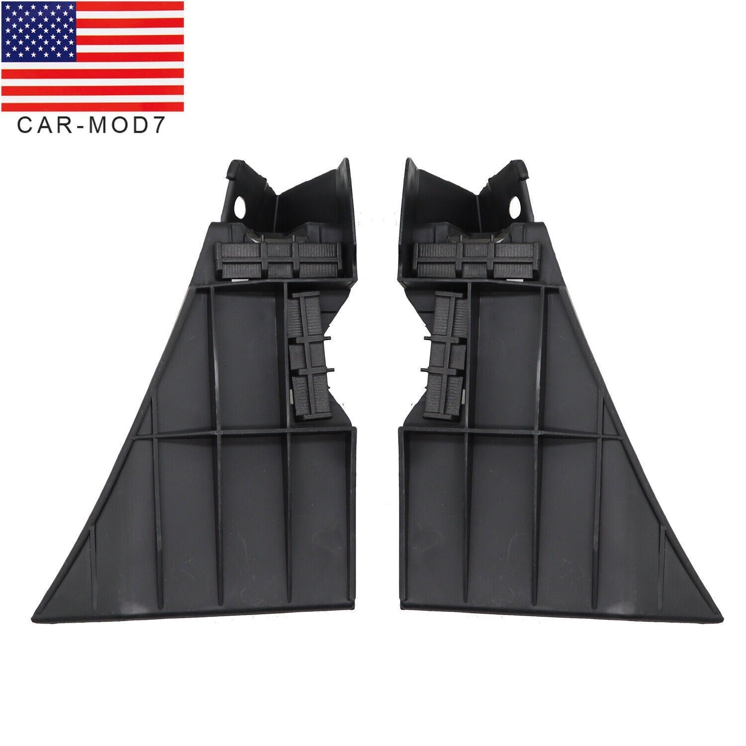2Pc Front Steel Bumper Bracket Set Reinforcement Cover for 2005-09 Ford Mustang