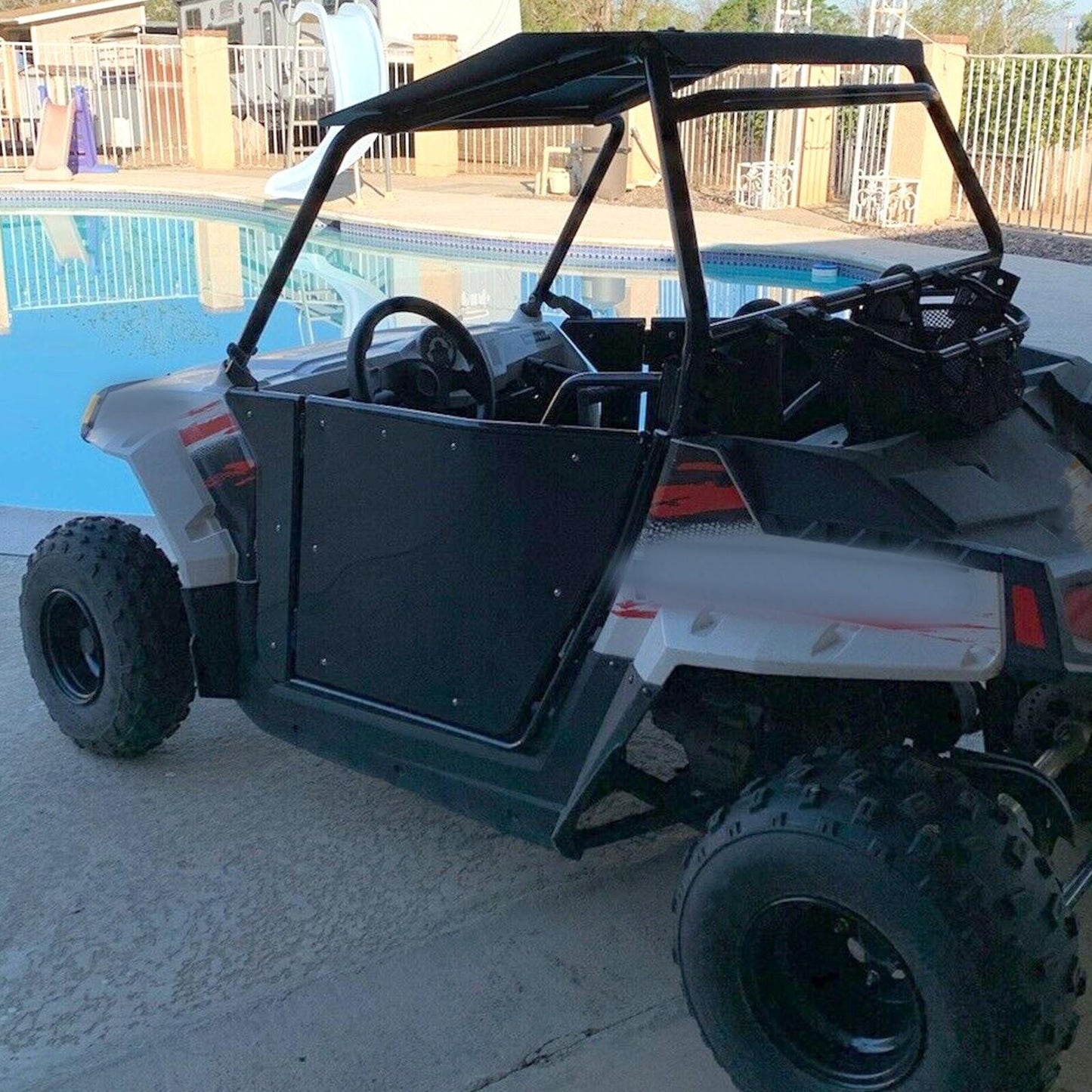 Cab Doors Set For 2009-2022 Polaris RZR 170 UTV Powder Coated Aluminum