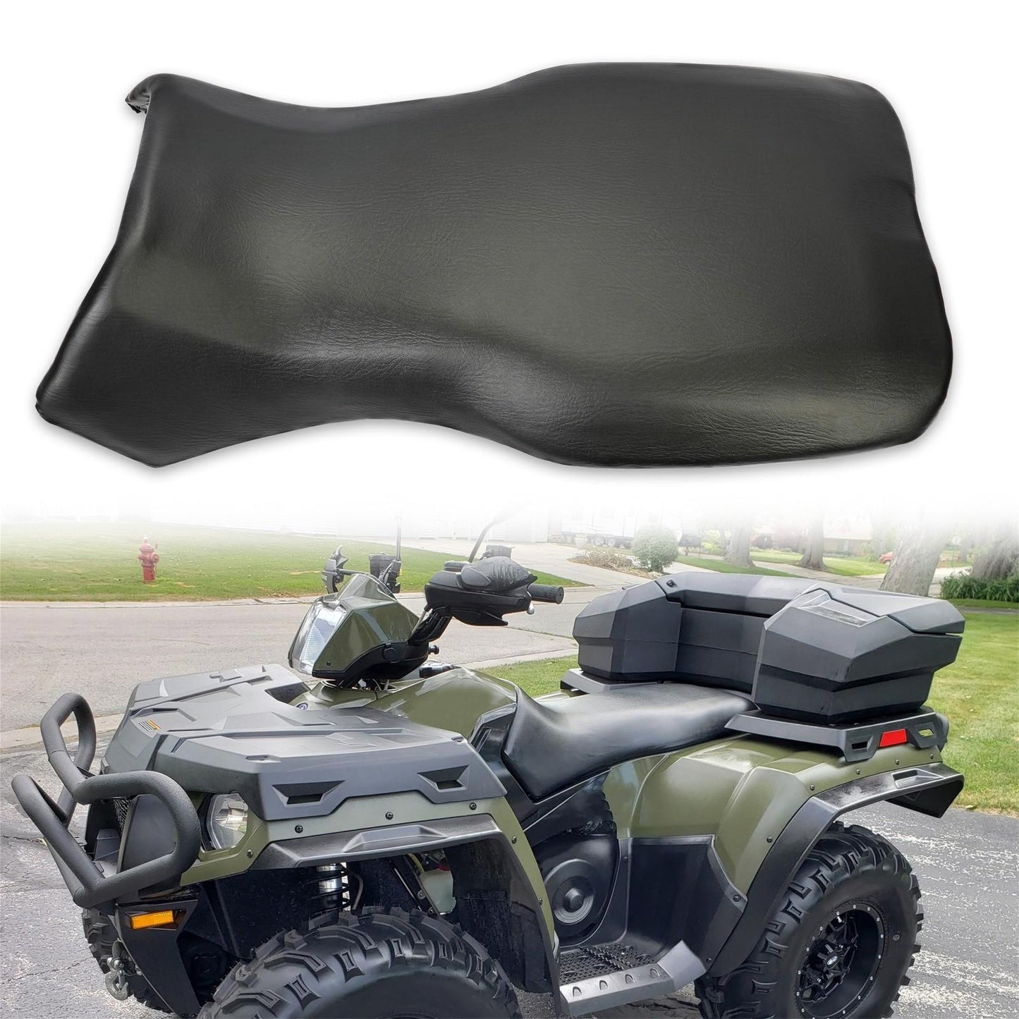 Black Complete Seat For Polaris Sportsman 800 EFI HO Forest 4x4 6x6 2005-2015