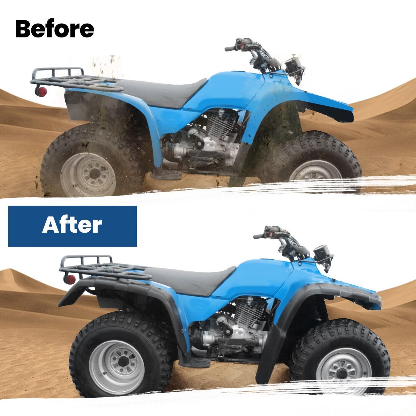 Fender Flaps Mud Splash Guards For 96-00 Honda FourTrax TRX300 TRX 300 FW
