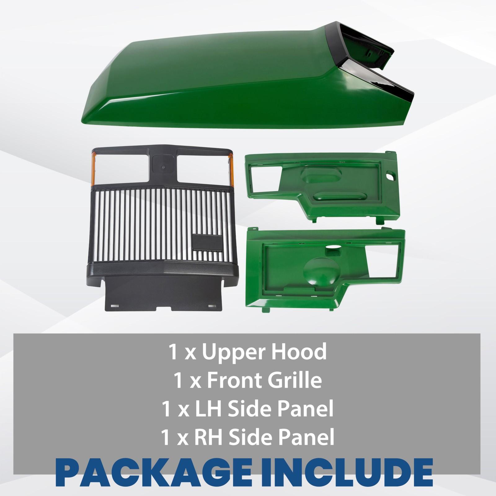 Front Grille & Upper Hood Side Panels #AM128983 #AM128983 For John Deere 425 445
