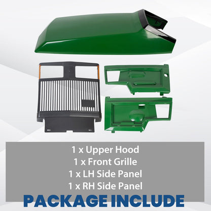 Front Grille & Upper Hood Side Panels #AM128983 #AM128983 For John Deere 425 445