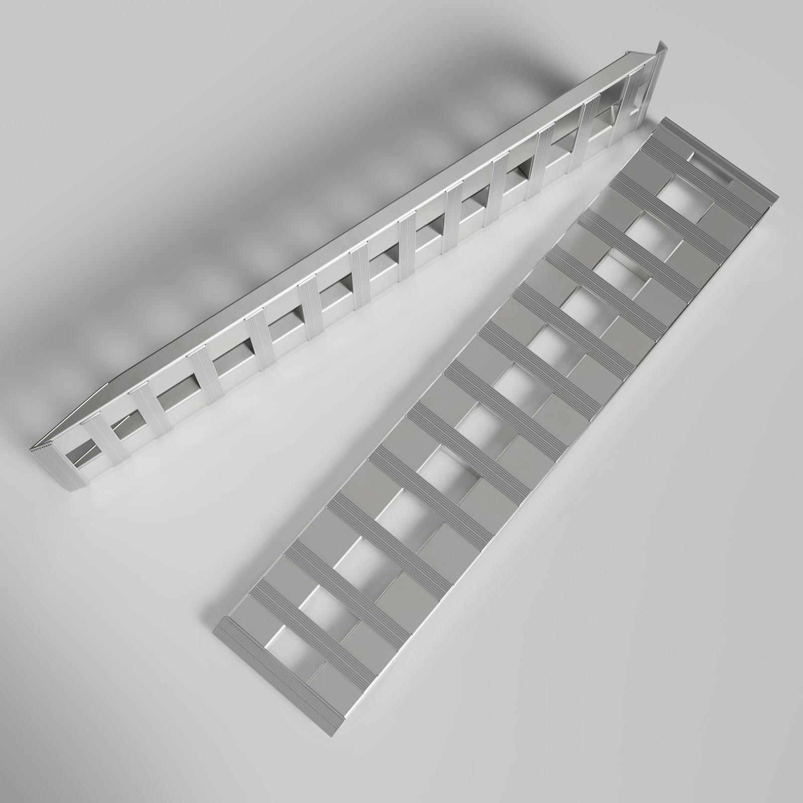 72" X 15" 8500 LBS ALUMINUM Hook Ramp CAR TRUCK TRAILER Auto Hauler Pair 6FT
