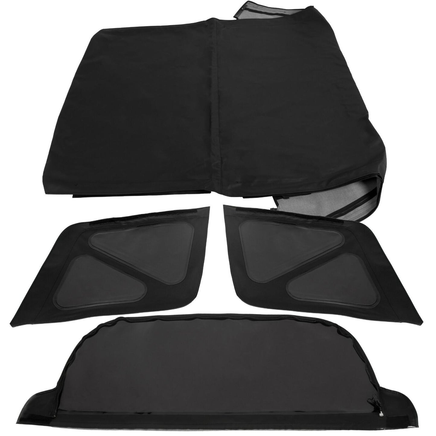For 1995-1998 Suzuki Sidekick Soft Top & Zip Out Tinted Windows Black
