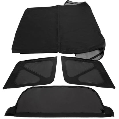 For 1995-1998 Suzuki Sidekick Soft Top & Zip Out Tinted Windows Black