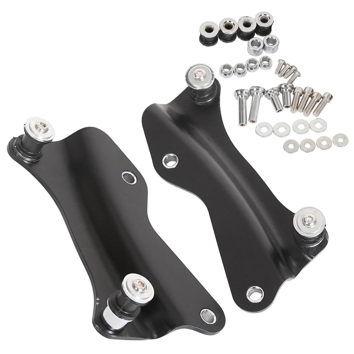 Black 4 Point Docking Hardware Kit Fit For Harley Davidson Touring 2014-2025 23