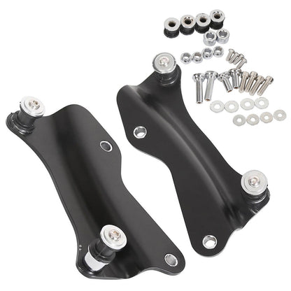 Black 4 Point Docking Hardware Kit Fit For Harley Davidson Touring 2014-2025 23