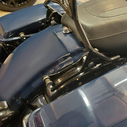 Black 4 Point Docking Hardware Kit Fit For Harley Davidson Touring 2014-2025 23