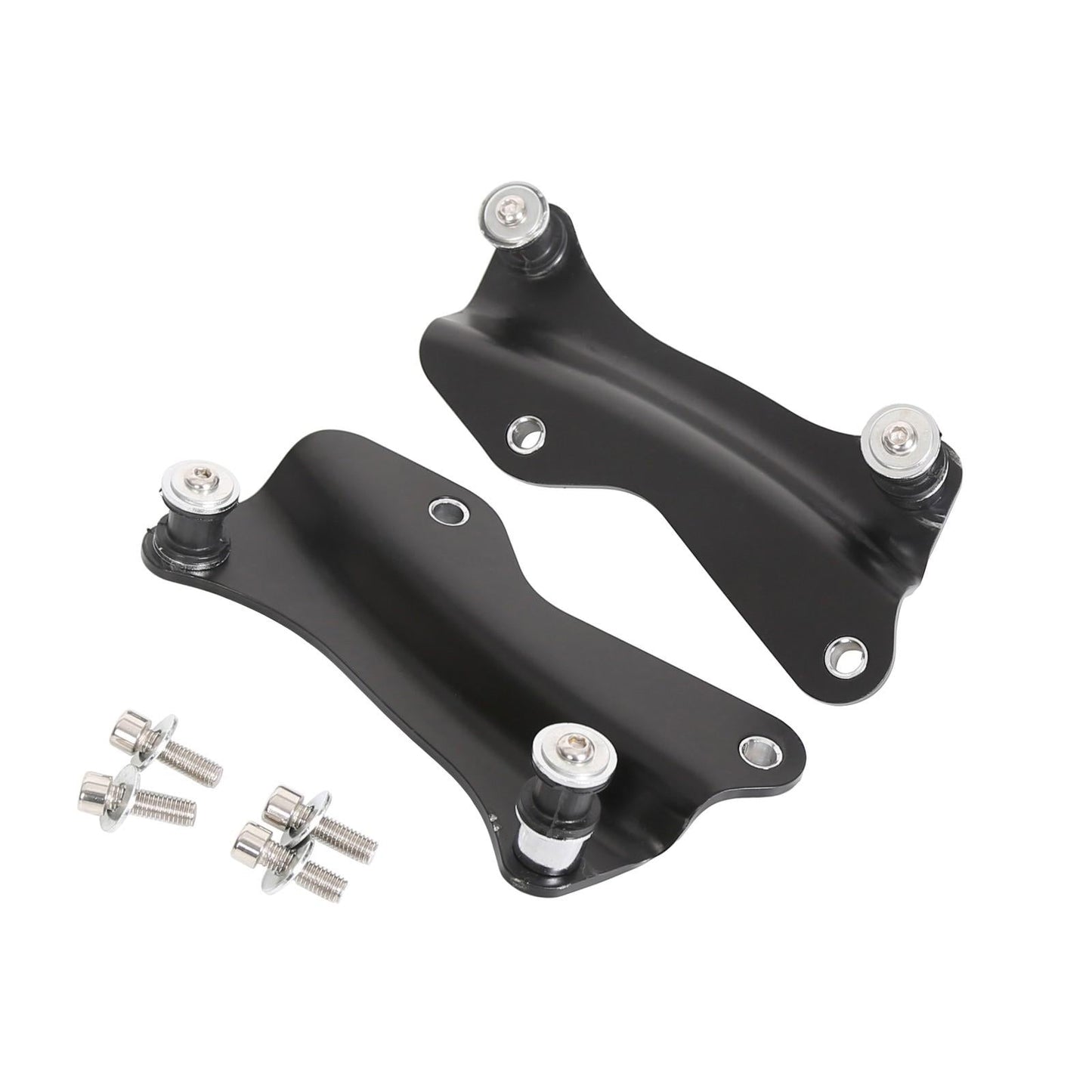 Black 4 Point Docking Hardware Kit Fit For Harley Davidson Touring 2014-2025 23