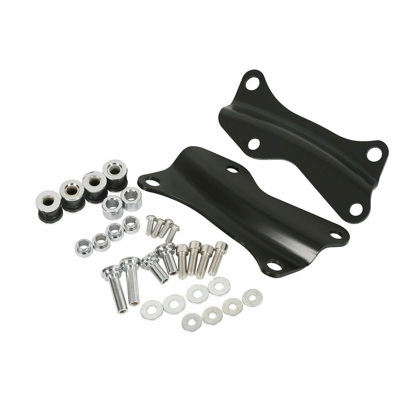 Black 4 Point Docking Hardware Kit Fit For Harley Davidson Touring 2014-2025 23