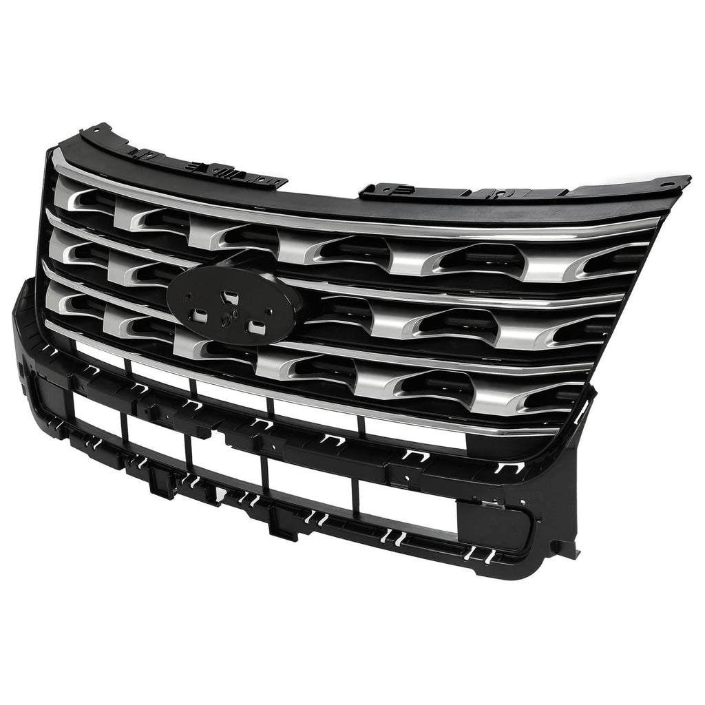For Ford Explorer 2016-2017 Front Bumper Grille Honeycomb Chrome #FB5Z8200AC