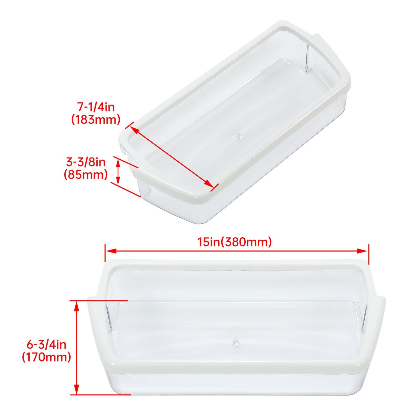 2 PC For W10321304 Door Bin Basket Shelf Compatible with Whirlpool Refrigerator