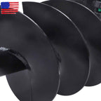 12" x 48" Auger Bit 2" Hex Collar Skid Steer Post Hole Digger Attachment