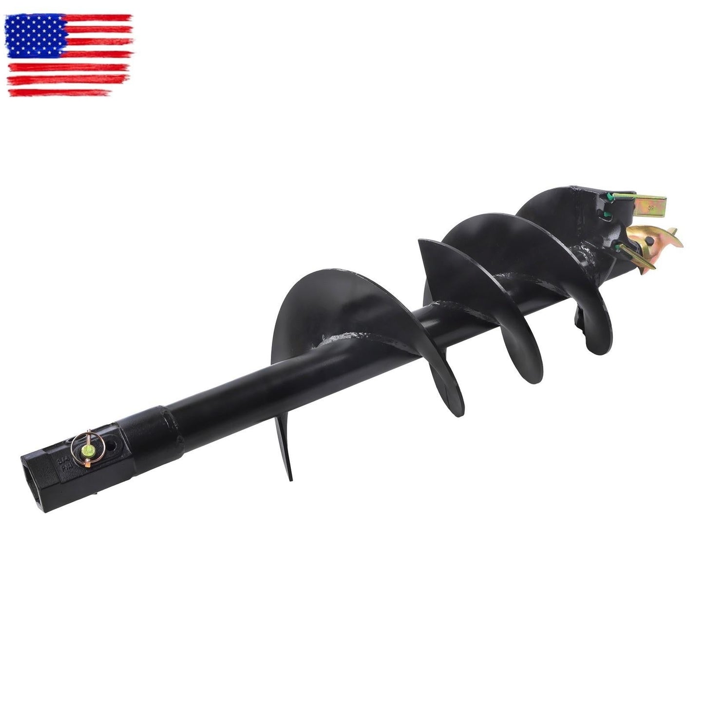 12" x 48" Auger Bit 2" Hex Collar Skid Steer Post Hole Digger Attachment